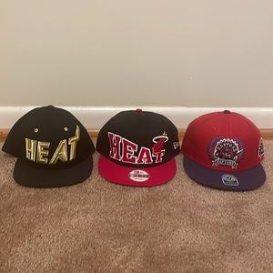 Nba Snapbacks Miami Heat Toronto Raptors Mitchell & Ness New Era ‘47 Brand